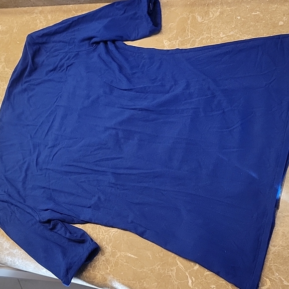 *White House Black Market Cobalt Blue Square Neckline w/ Ruched Front Design, S. - Picture 9 of 15